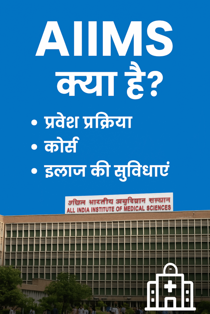 AIIMS क्या है - प्रवेश प्रक्रिया, कोर्स और इलाज की सुविधाएँ | AIIMS Building Image