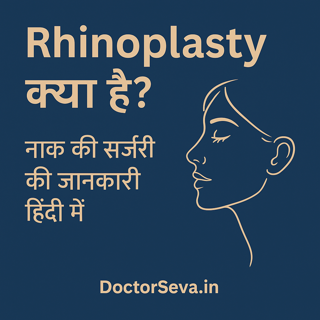 Rhinoplasty क्या है - नाक की सर्जरी की जानकारी हिंदी में | DoctorSeva.in द्वारा सरल और विश्वसनीय जानकारी।